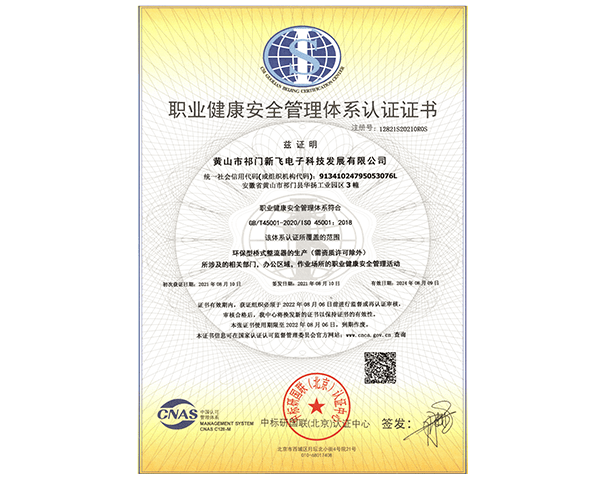 體系認證（職業健康安全管理中文版）